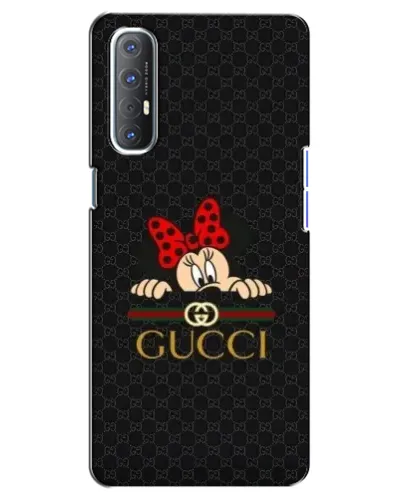 Чехол для OPPO Reno 3 Pro с картинкой «Минни Маус Gucci — черный»