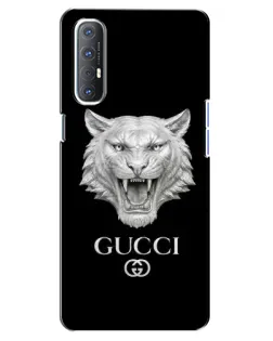 Чехол для OPPO Reno 3 Pro с картинкой «Gucci — серебряный лев»