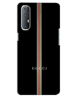 Чехол для OPPO Reno 3 Pro с картинкой «Gucci — строгая линия»