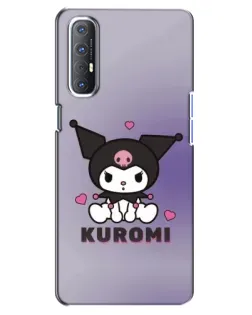 Чехол для OPPO Reno 3 Pro с картинкой «Kuromi — фиолетовый арт» Чехол для OPPO Reno 3 Pro с картинкой «Kuromi — фиолетовый арт»