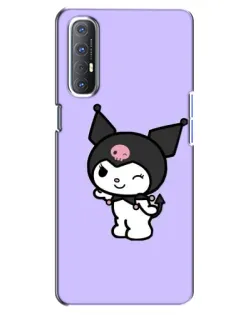 Чехол для OPPO Reno 3 Pro с картинкой «Классическая Kuromi» Чехол для OPPO Reno 3 Pro с картинкой «Классическая Kuromi»
