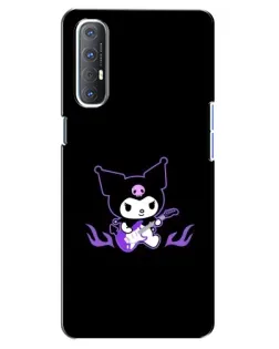 Чехол для OPPO Reno 3 Pro с картинкой «Электрическая Kuromi» Чехол для OPPO Reno 3 Pro с картинкой «Электрическая Kuromi»