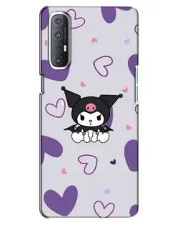 Чехол для OPPO Reno 3 Pro с картинкой «Kuromi и лавандовые сердца» Чехол для OPPO Reno 3 Pro с картинкой «Kuromi и лавандовые сердца»