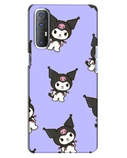 Чехол для OPPO Reno 3 Pro с картинкой «Паттерн с Kuromi» Чехол для OPPO Reno 3 Pro с картинкой «Паттерн с Kuromi»