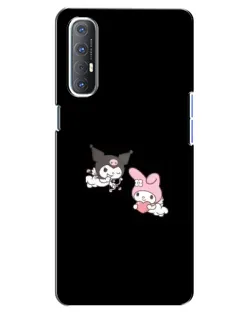Чехол для OPPO Reno 3 Pro с картинкой «My Melody и Kuromi» Чехол для OPPO Reno 3 Pro с картинкой «My Melody и Kuromi»