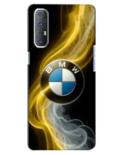 Чехол для OPPO Reno 3 Pro с картинкой «Золотистый дым BMW»