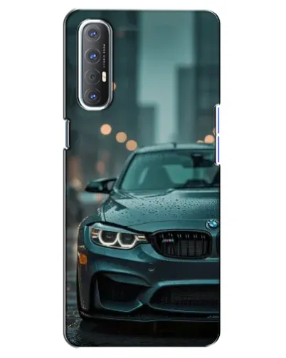 Чехол для OPPO Reno 3 Pro с картинкой «BMW в огнях города»