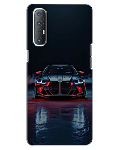 Чехол для OPPO Reno 3 Pro с картинкой «BMW на мокрой дороге»