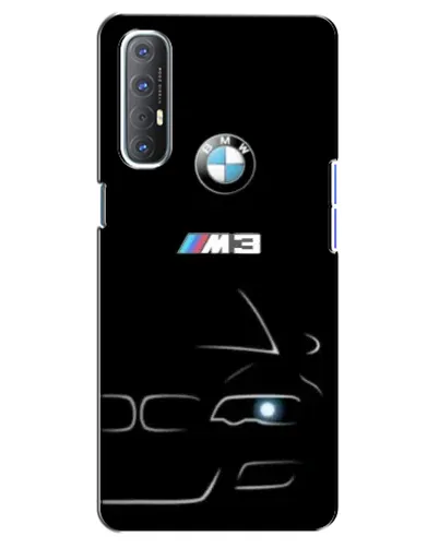 Чехол для OPPO Reno 3 Pro с картинкой «Минималистичный принт BMW M3»