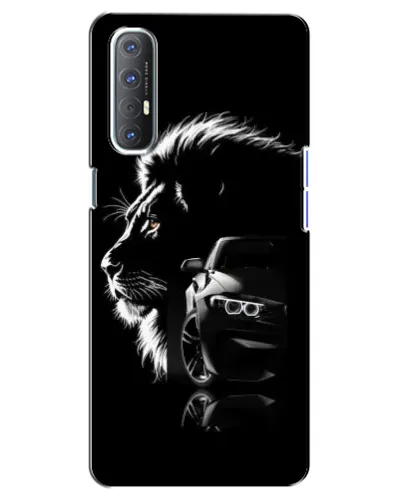 Чехол для OPPO Reno 3 Pro с картинкой «BMW и лев»