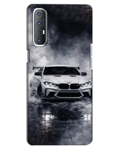 Чехол для OPPO Reno 3 Pro с картинкой «BMW сквозь туман»