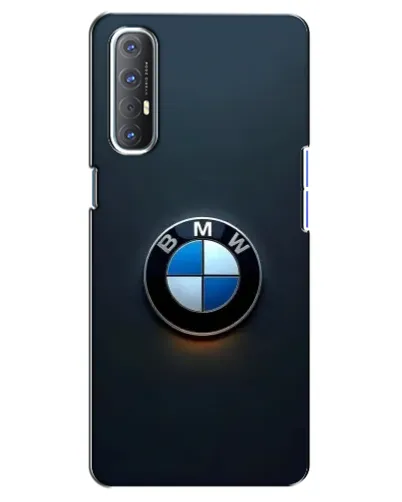 Чехол для OPPO Reno 3 Pro с картинкой «Логотип BMW — минимализм»