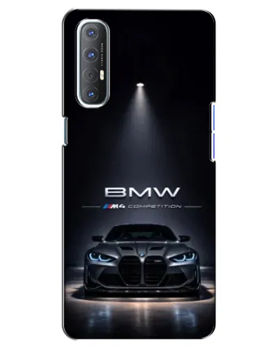 Чехол для OPPO Reno 3 Pro с картинкой «BMW сквозь ночной город» Чехол для OPPO Reno 3 Pro с картинкой «BMW сквозь ночной город»