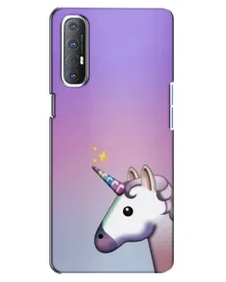 Чехол для OPPO Reno 3 Pro с картинкой «Единорог градиент» Чехол для OPPO Reno 3 Pro с картинкой «Единорог градиент»
