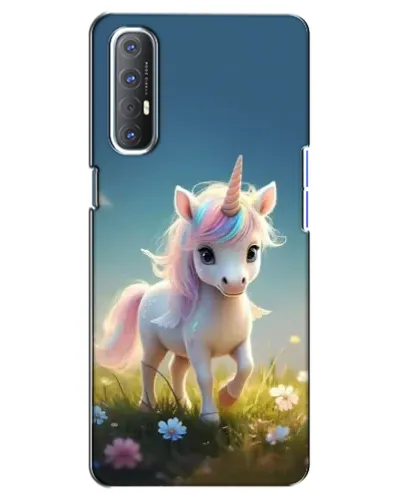 Чохол для OPPO Reno 3 Pro з картинкою «Єдиноріг на галявині» Чохол для OPPO Reno 3 Pro з картинкою «Єдиноріг на галявині»