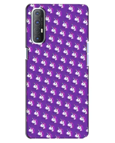 Чохол для OPPO Reno 3 Pro з картинкою «Єдинороги на фіолетовому» Чохол для OPPO Reno 3 Pro з картинкою «Єдинороги на фіолетовому»