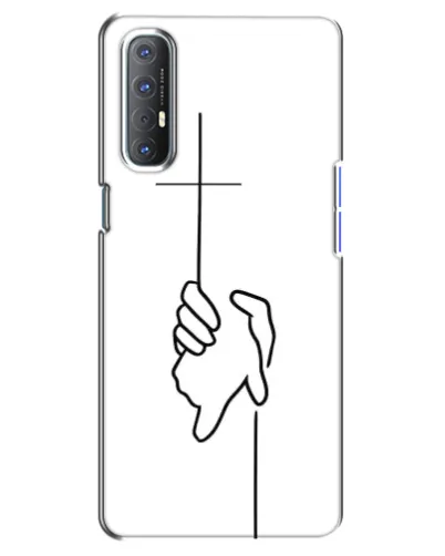 Чехол для OPPO Reno 3 Pro с картинкой «Рука держит»