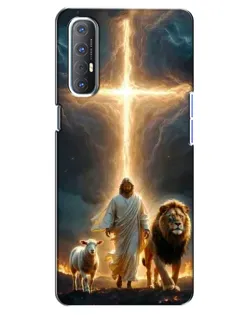Чехол для OPPO Reno 3 Pro с картинкой «Лев Иуды и Свет»