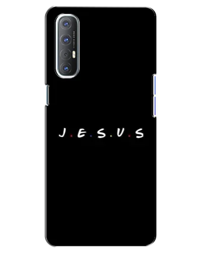 Чехол для OPPO Reno 3 Pro с картинкой «Точки веры J.E.S.U.S.»