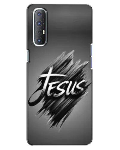 Чехол для OPPO Reno 3 Pro с картинкой «Надпись Jesus Graffiti»