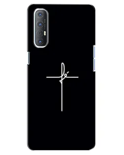 Чехол для OPPO Reno 3 Pro с картинкой «Тонкий крест» Чехол для OPPO Reno 3 Pro с картинкой «Тонкий крест»