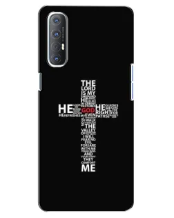 Чехол для OPPO Reno 3 Pro с картинкой «Текстовый крест» Чехол для OPPO Reno 3 Pro с картинкой «Текстовый крест»