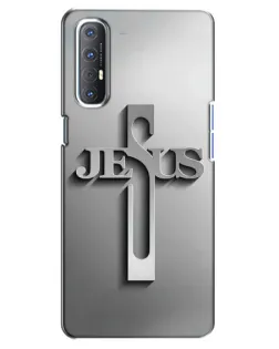Чехол для OPPO Reno 3 Pro с картинкой «Металлический крест Jesus» Чехол для OPPO Reno 3 Pro с картинкой «Металлический крест Jesus»