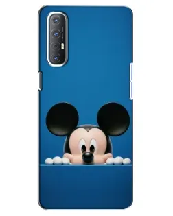 Чехол для OPPO Reno 3 Pro с картинкой «Микки выглядывает» Чехол для OPPO Reno 3 Pro с картинкой «Микки выглядывает»