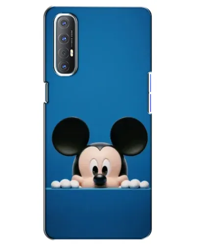 Чехол для OPPO Reno 3 Pro с картинкой «Микки выглядывает» Чехол для OPPO Reno 3 Pro с картинкой «Микки выглядывает»