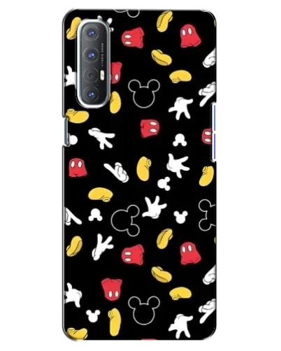 Чехол для OPPO Reno 3 Pro с картинкой «Графический принт лапок» Чехол для OPPO Reno 3 Pro с картинкой «Графический принт лапок»