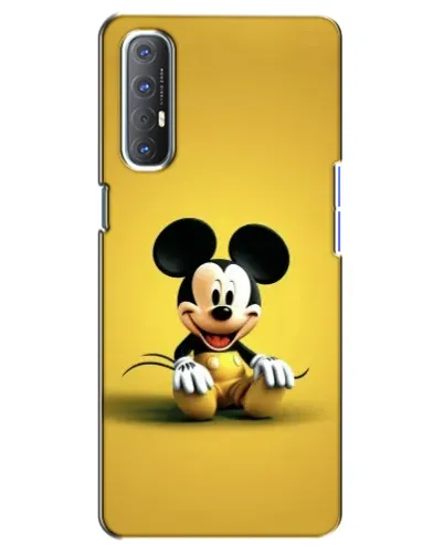 Чехол для OPPO Reno 3 Pro с картинкой «Микки на желтом» Чехол для OPPO Reno 3 Pro с картинкой «Микки на желтом»