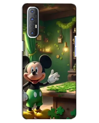 Чехол для OPPO Reno 3 Pro с картинкой «Микки в мастерской» Чехол для OPPO Reno 3 Pro с картинкой «Микки в мастерской»