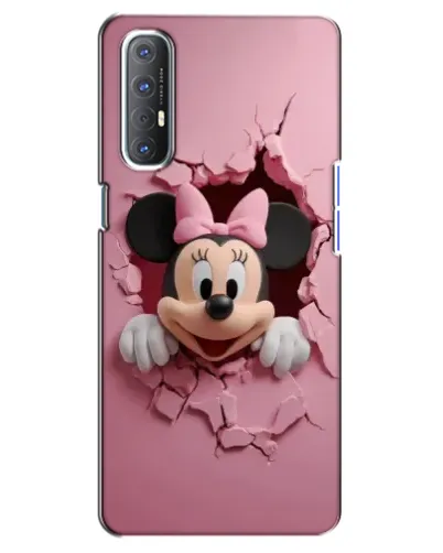 Чехол для OPPO Reno 3 Pro с картинкой «Минни сквозь стену» Чехол для OPPO Reno 3 Pro с картинкой «Минни сквозь стену»