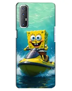 Чехол для OPPO Reno 3 Pro с картинкой «Спанч Боб на гидроцикле» Чехол для OPPO Reno 3 Pro с картинкой «Спанч Боб на гидроцикле»