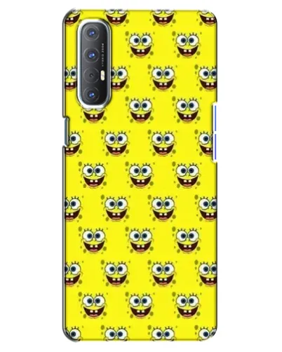 Чехол для OPPO Reno 3 Pro с картинкой «Паттерн Губка Боб» Чехол для OPPO Reno 3 Pro с картинкой «Паттерн Губка Боб»