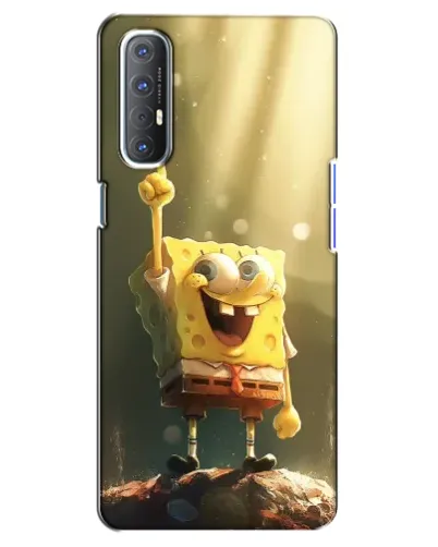 Чехол для OPPO Reno 3 Pro с картинкой «Сияющий Спанч Боб» Чехол для OPPO Reno 3 Pro с картинкой «Сияющий Спанч Боб»