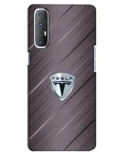 Чохол для OPPO Reno 3 Pro з картинкою «Металева текстура Tesla» Чохол для OPPO Reno 3 Pro з картинкою «Металева текстура Tesla»