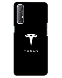 Чохол для OPPO Reno 3 Pro з картинкою «Tesla White Logo» Чохол для OPPO Reno 3 Pro з картинкою «Tesla White Logo»