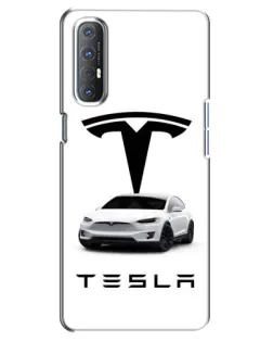Чохол для OPPO Reno 3 Pro з картинкою «Tesla White Style» Чохол для OPPO Reno 3 Pro з картинкою «Tesla White Style»