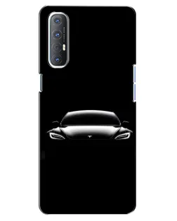 Чохол для OPPO Reno 3 Pro з картинкою «Фари Tesla Night» Чохол для OPPO Reno 3 Pro з картинкою «Фари Tesla Night»
