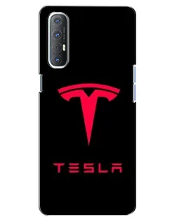Чохол для OPPO Reno 3 Pro з картинкою «Tesla Red Logo» Чохол для OPPO Reno 3 Pro з картинкою «Tesla Red Logo»