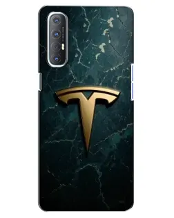 Чохол для OPPO Reno 3 Pro з картинкою «Мармурова Tesla Gold» Чохол для OPPO Reno 3 Pro з картинкою «Мармурова Tesla Gold»