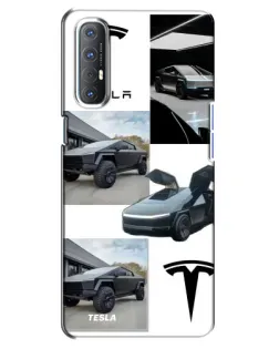 Чохол для OPPO Reno 3 Pro з картинкою «Колаж Cybertruck Tesla» Чохол для OPPO Reno 3 Pro з картинкою «Колаж Cybertruck Tesla»