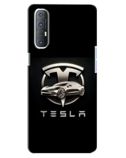Чохол для OPPO Reno 3 Pro з картинкою «Tesla — срібне авто» Чохол для OPPO Reno 3 Pro з картинкою «Tesla — срібне авто»