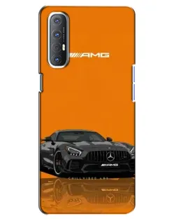 Чехол для OPPO Reno 3 Pro с картинкой «Оранжевый Mercedes AMG»
