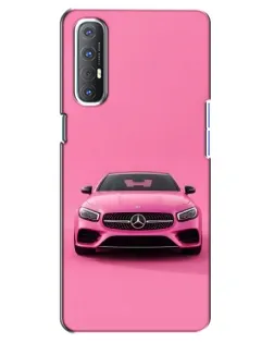 Чехол для OPPO Reno 3 Pro с картинкой «Розовый Mercedes AMG»