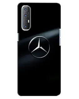 Чехол для OPPO Reno 3 Pro с картинкой «Mercedes на металле»