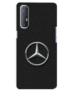 Чехол для OPPO Reno 3 Pro с картинкой «Карбоновый Mercedes стиль»