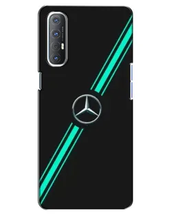 Чехол для OPPO Reno 3 Pro с картинкой «Спортивные линии Mercedes»
