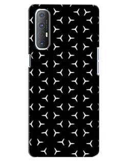 Чехол для OPPO Reno 3 Pro с картинкой «Mercedes паттерн звезд»